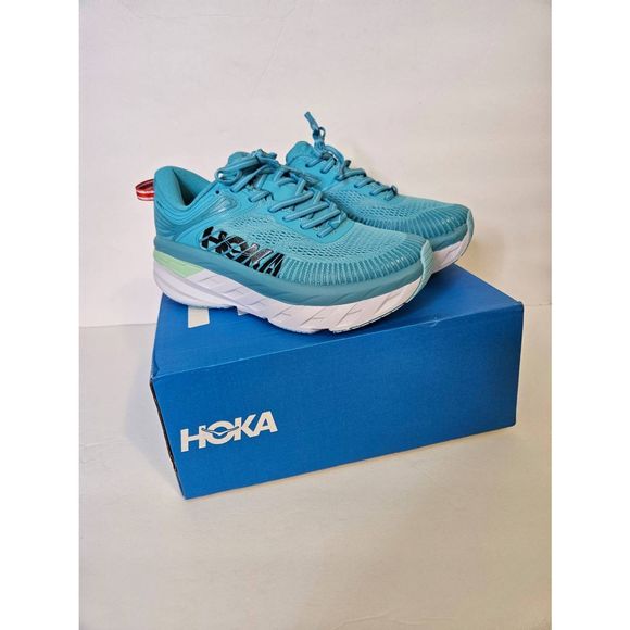 HOKA One One egg shell blue shoes.Size 7. - Picture 4 of 4